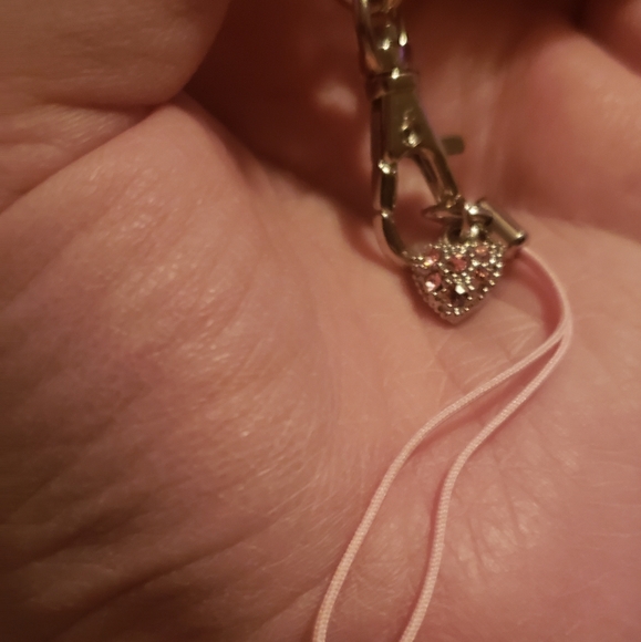 VINTAGE Breast Cancer Purse Holder Pink Rhinestone - Picture 5 of 9